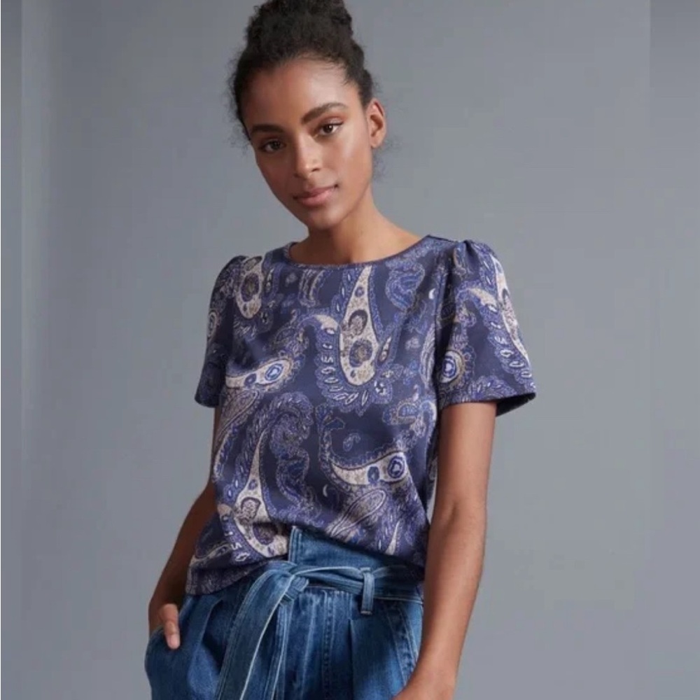 NWT Anthropologie- Demeter Paisley Tee